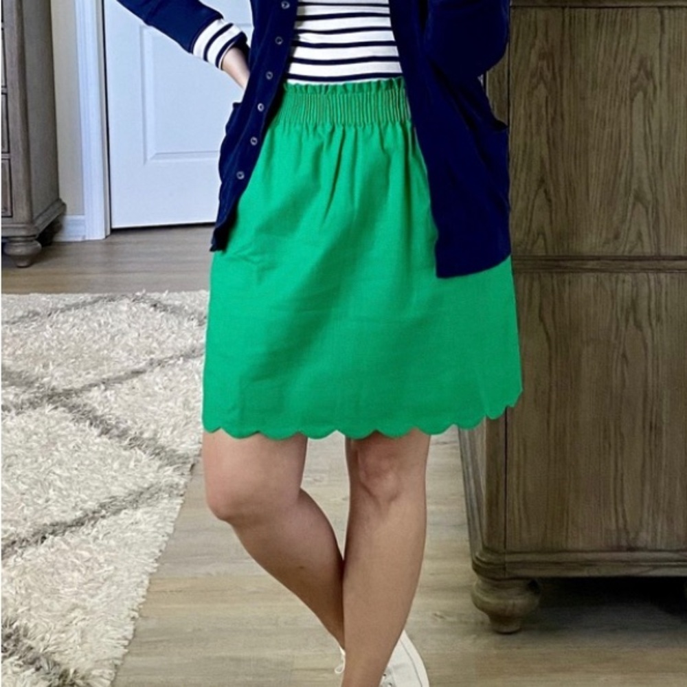Jcrew womens green skirt